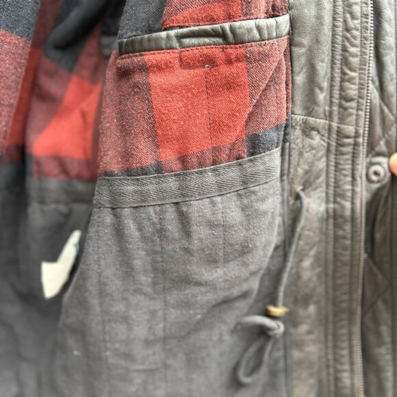 John Ashford 90s VTG Soft Black Leather Jacket, Lived-In, Relaxed Fit Men's L - Picture 12 of 15